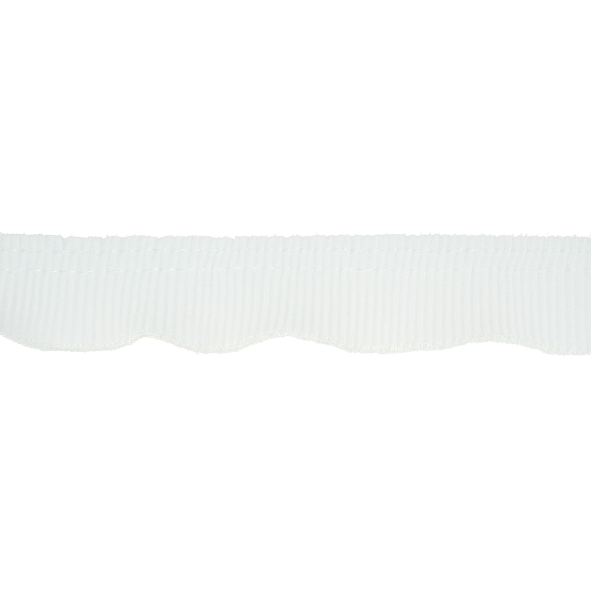 1.37" White Pleated Trim by Celebrate It®